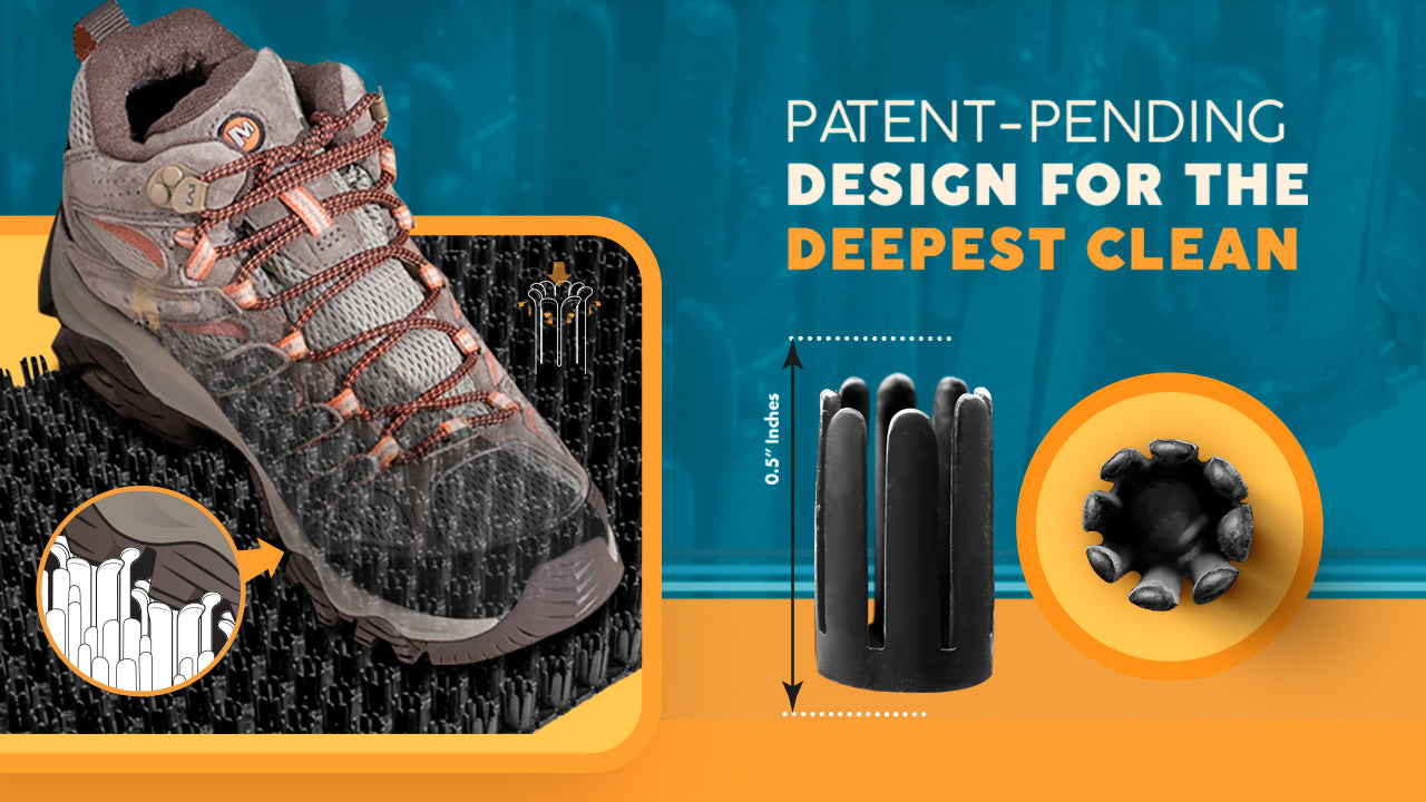 trailscrubber patent pending design for the deepest clean